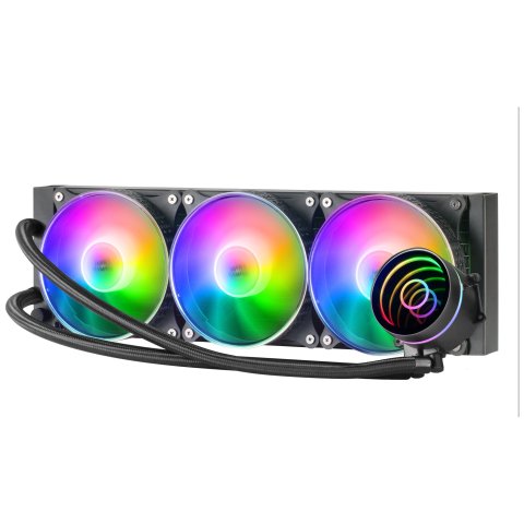 Sistema De Refrigerancion Liquida Mars Gaming Ml-one360 Black 3x(12x12) Iluminacion Frgb Tpd 550w Para Procesadores Intel Y A