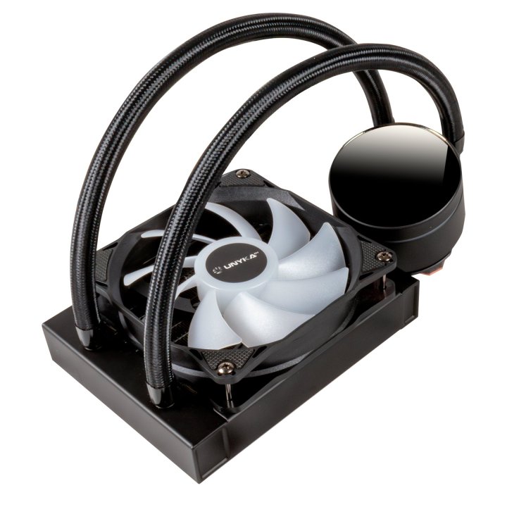 Sistema De Refrigeracion Liquida Unyka Uk351101 Aquastorm 120mm 1800rpm Iluminacion Argb Pantalla Lcd Intel Y Amd