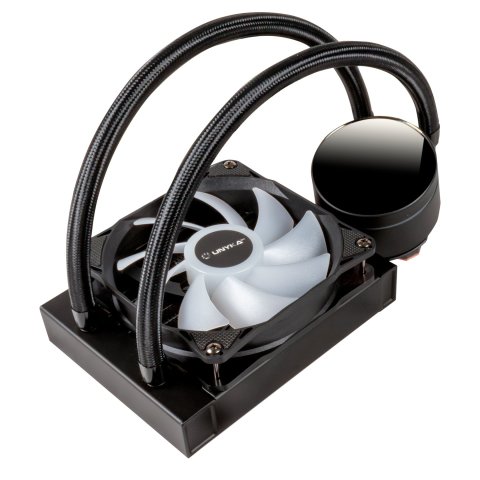 Sistema De Refrigeracion Liquida Unyka Uk351101 Aquastorm 120mm 1800rpm Iluminacion Argb Pantalla Lcd Intel Y Amd