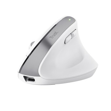 Mouse Trust Wireless Ergo Bayoii+ 25399 Multidispositivo Rf 2.4ghz Y 2xbt Dpi Ajustable 800-2400ppp 6 Botones Carga Usb-c Bla