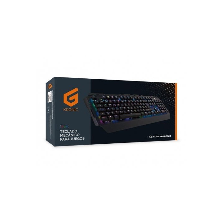 Teclado Gaming Mecanico Conceptronic Kronic01 Retroiluminado Rgb Usb 8 Teclas Programables