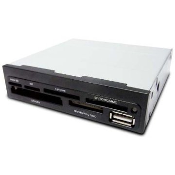 Card Reader Interno Coolbox Cr400 Microsd M2 Cf Ms Sdx Usb Color Negro