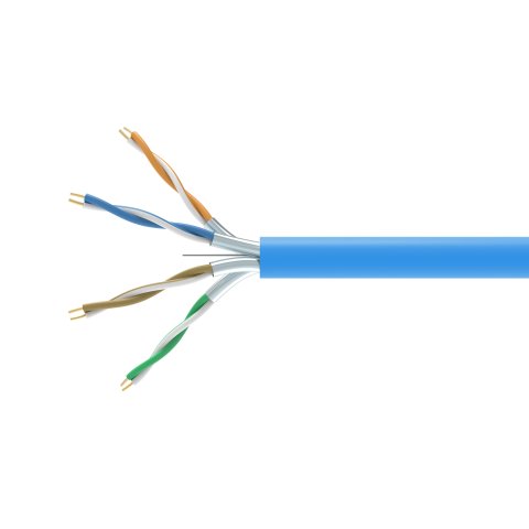 Bobina Equip Categoria 6a U ftp 305m Eca Pvc Color Azul
