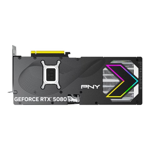 Vga Pny Geforce Rtx 5080 Argb Oc 16gb Ddr7 3xdp 1xhdmi Reloj 2300mhz Cuda 10752 256bit 360w