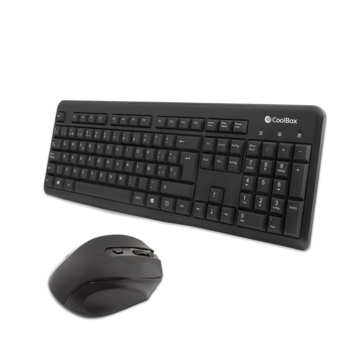 Teclado Y Mouse Wireless Coolbox Coo-ktr-02w 2.4ghz Mouse 1600dpi 4 Botones