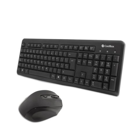 Teclado Y Mouse Wireless Coolbox Coo-ktr-02w 2.4ghz Mouse 1600dpi 4 Botones