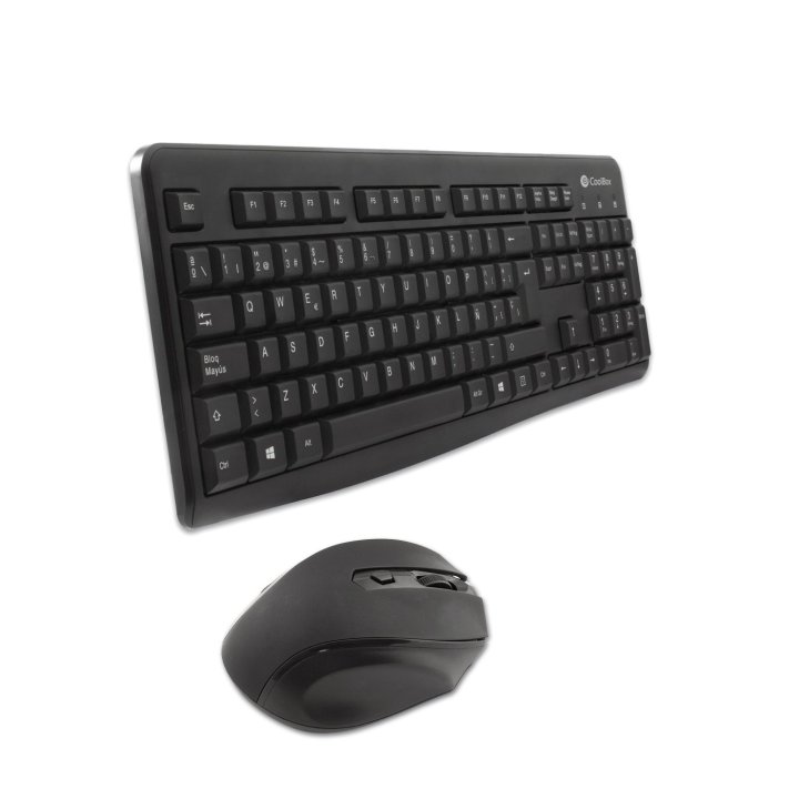 Teclado Y Mouse Wireless Coolbox Coo-ktr-02w 2.4ghz Mouse 1600dpi 4 Botones