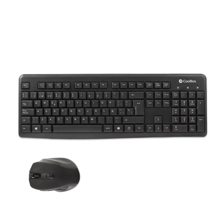 Teclado Y Mouse Wireless Coolbox Coo-ktr-02w 2.4ghz Mouse 1600dpi 4 Botones