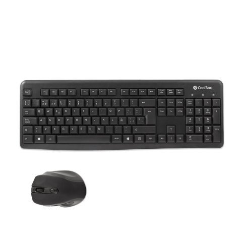 Teclado Y Mouse Wireless Coolbox Coo-ktr-02w 2.4ghz Mouse 1600dpi 4 Botones
