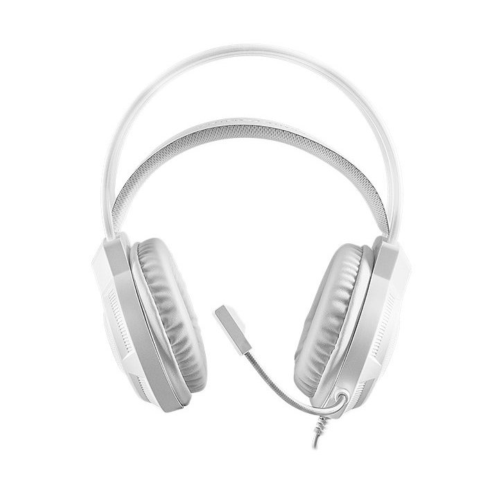 Headset Mars Gaming Mh124 Frgb Jack 3.5mm Alimentacion Usb Control Volumen Color Blanco