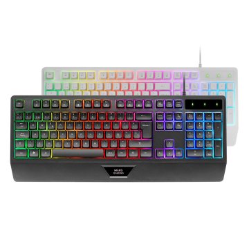 Teclado Mars Gaming Mk124es H-mech Frgb Rainbow Color Negro 2