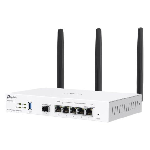 Router Vpn Wifi 6 Tp-link Festa Fr365 Ax3000  5xlan Gb 1xsfp 1xusb Openvpn Metalico Blanco