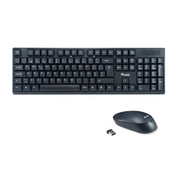 Teclado Y Mouse Equip Life Wireless Combo 2.4ghz Color Negro Portugues 245221