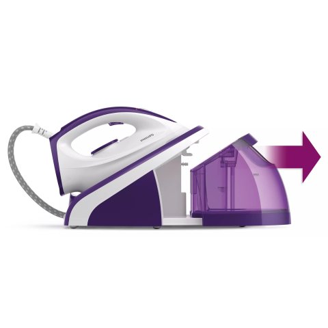 (km0) Centro De Planchado Philips Hi5919 30 Color Lila Deposito 1100ml Potencia 2400w Cash30