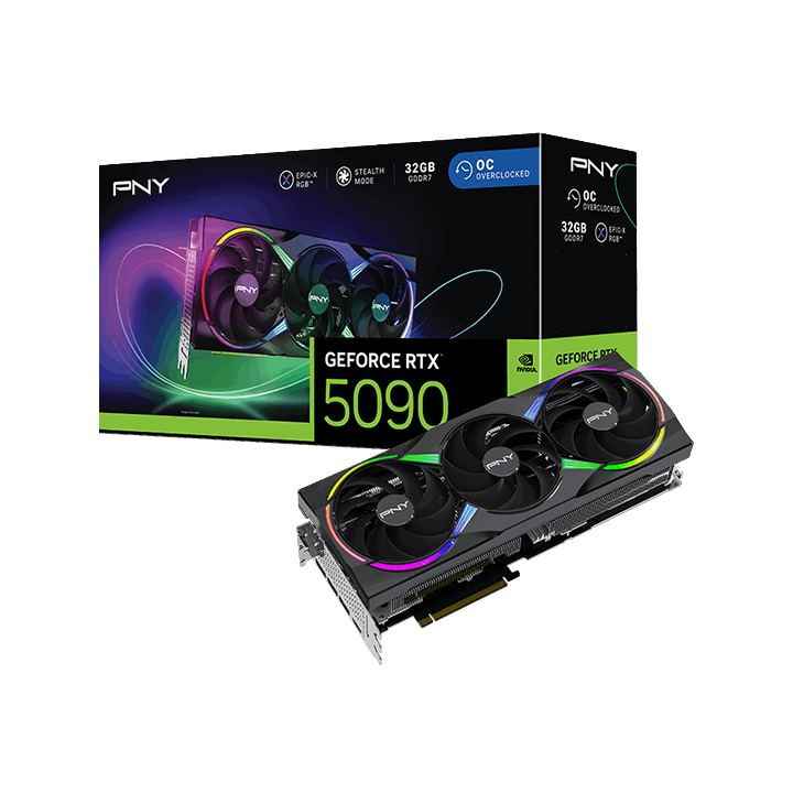 Vga Pny Geforce Rtx 5090 Oc Argb 32gb Ddr7 3xdp 1xhdmi 2.01 Ghz Cuda 21760 512bit 600w