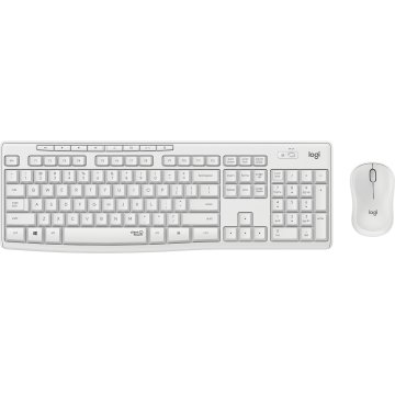 Teclado Y Mouse Wireless Logitech Mk295 Silent Wireless Combo Color Blanco P n 920-009822	