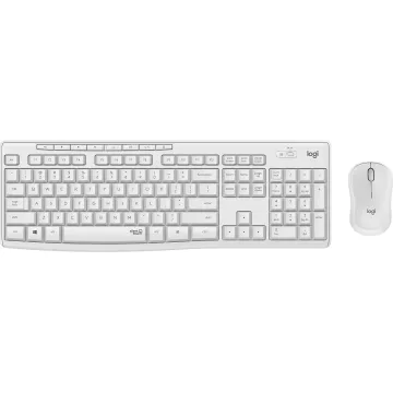 Teclado Y Mouse Wireless Logitech Mk295 Silent Wireless Combo Color Blanco P n 920-009822
