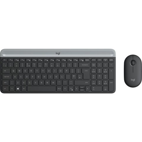 Teclado Logitech Mk470 Slim Combo Negro P n  920-009198