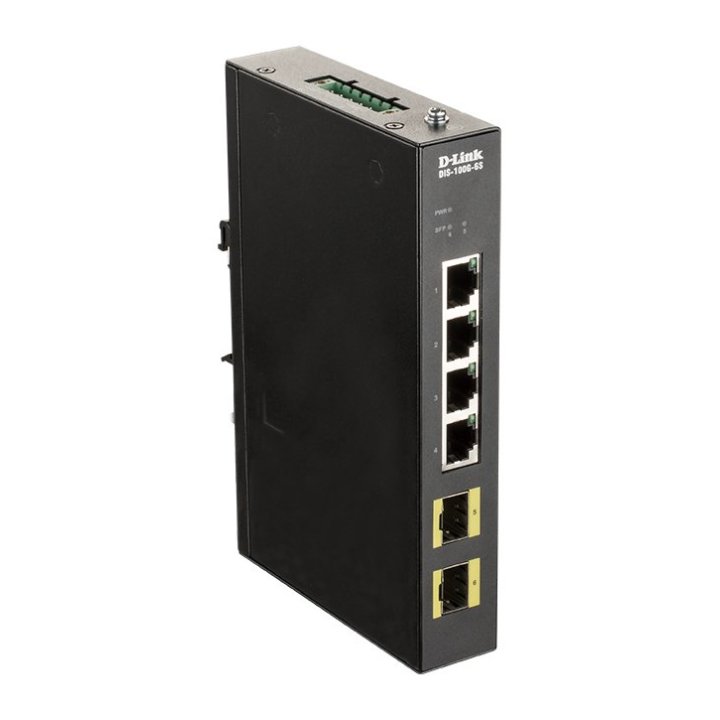 Switch Industrial D-link Dis-100g-6s Sin Gestion 4p Giga Base-t 2x Giga Sfp 