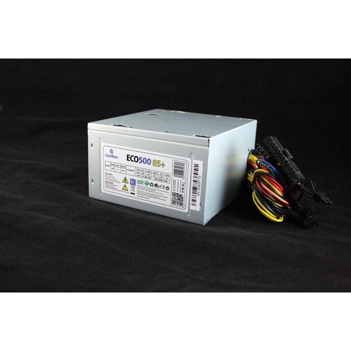 Fuente De Alimentacion Coolbox 500w Eco-500 85+ Potencia Max Con Certificación 80plus Bronze