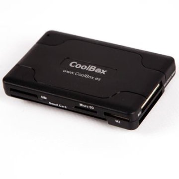 Card Reader Externo Usb Coolbox Cre065 Lector Dnie 4.0 + Lector Sim + Memorias Lector Memoria Flash Sd, Microsd,