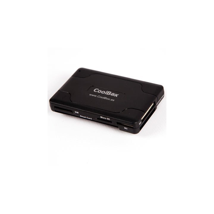 Card Reader Externo Usb Coolbox Cre065 Lector Dnie 4.0 + Lector Sim + Memorias Lector Memoria Flash Sd, Microsd,
