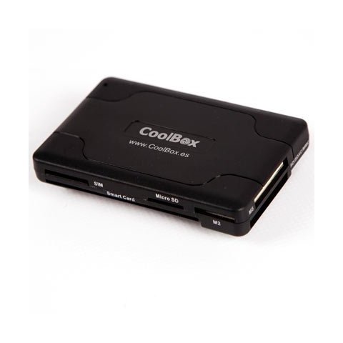 Card Reader Externo Usb Coolbox Cre065 Lector Dnie 4.0 + Lector Sim + Memorias Lector Memoria Flash Sd, Microsd,
