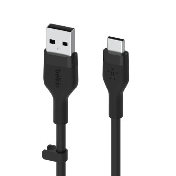Cable Belkin Cab008bt3mbk Usb-a A Usb-c Boostcharge Flex 3m Color Negro Silicona 2