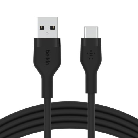 Cable Belkin Cab008bt3mbk Usb-a A Usb-c Boostcharge Flex 3m Color Negro Silicona