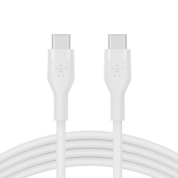 Cable Belkin Cab009bt3mwh Usb-c A Usb-c Boostcharge Flex 3m Color Blanco Silicona 2