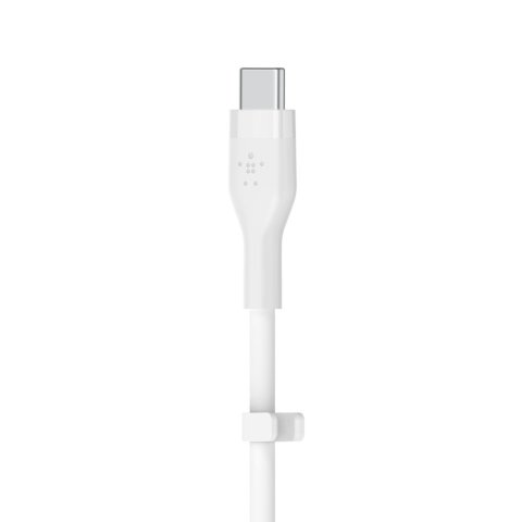 Cable Belkin Cab009bt3mwh Usb-c A Usb-c Boostcharge Flex 3m Color Blanco Silicona