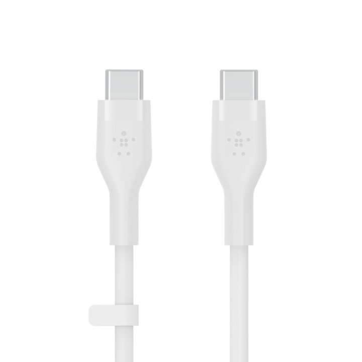 Cable Belkin Cab009bt3mwh Usb-c A Usb-c Boostcharge Flex 3m Color Blanco Silicona