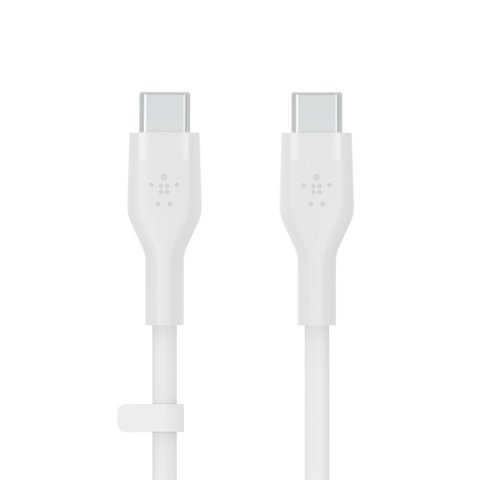 Cable Belkin Cab009bt3mwh Usb-c A Usb-c Boostcharge Flex 3m Color Blanco Silicona