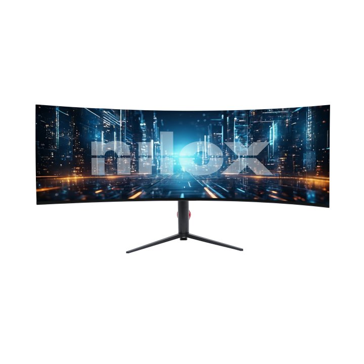 Monitor 49" Curvo Usb-c Dp Hdmi Nilox Nxm49crvdc Dqhd 5120x1440 1ms 144hz 2x3w Vesa 100x100 Pivotante Regulable