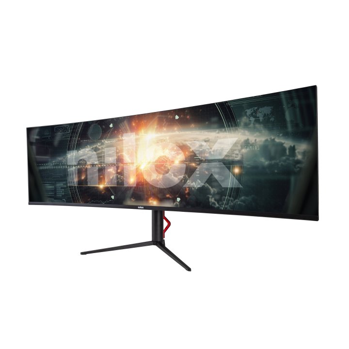 Monitor 49" Curvo Usb-c Dp Hdmi Nilox Nxm49crvdc Dqhd 5120x1440 1ms 144hz 2x3w Vesa 100x100 Pivotante Regulable