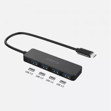 Hub Usb-c Approx Appc54 A 4xusb-a 3.1 2