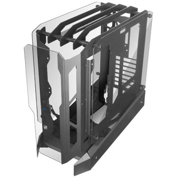 Caja Atx Semitorre Gaming Mars Gaming Mcedge Diseño Open Air Cristal Templado Gpu 390mm 1x3.5 3x2.5 Negro 2
