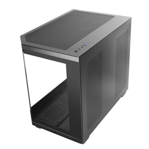 Caja Microatx Gaming Mars Gaming Mc3tcorem Triple Cristal Templado Gpu 415mm 2x3.5 3x2.5 Negro