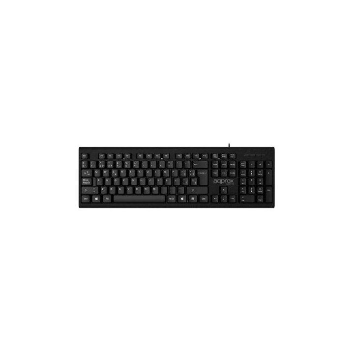 Teclado Approx Appmx225 Usb Ligero Y Compacto Color Negro