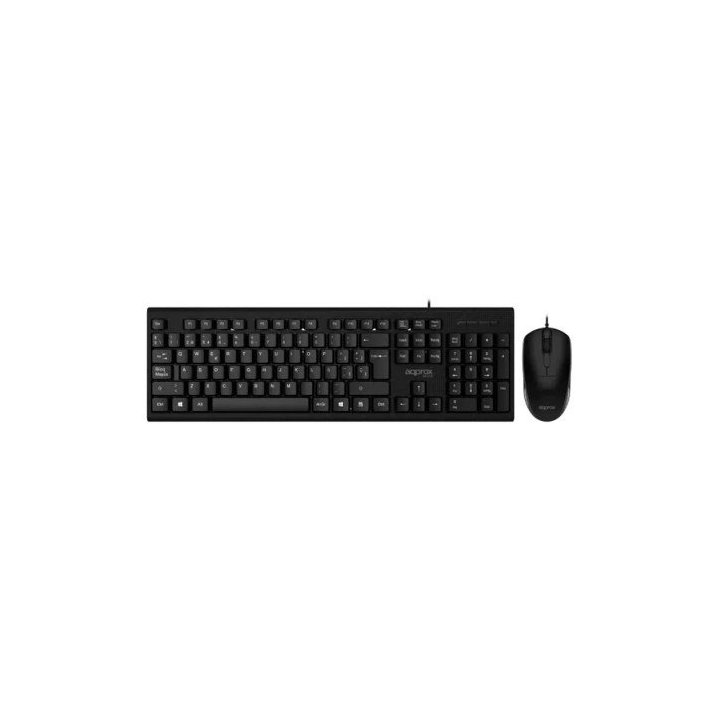 Teclado Y Mouse Approx Appmx235 Usb 1200dpi Teclado Ligero Y Elegante