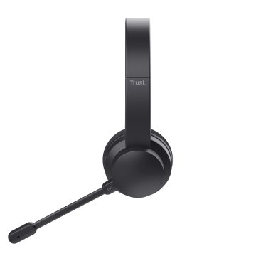 Headset Trust Ayda 25463 Wireless Supraaural Microfono Con Cancelacion De Ruido Y Diadema Ajustable 