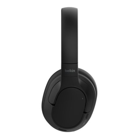 Headset Bluetooth Belkin Aud008hqbk Circumaural Con Cancelacion Ruido, Carga Usb-c Negro