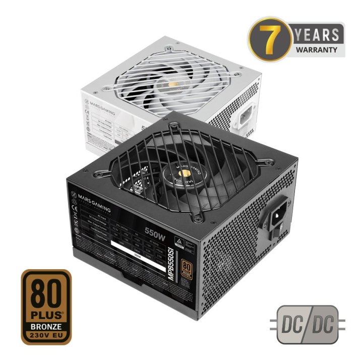 Fuente De Alimentacion Mars Gaming 750w Mpb750si Extreme Silence 80 Plus Bronze Negro