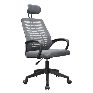 Silla Ergonomica Mars Gaming Mgcergobbgr Gris Respaldo En Malla Transpirable Reposacabezas Ajustable 2