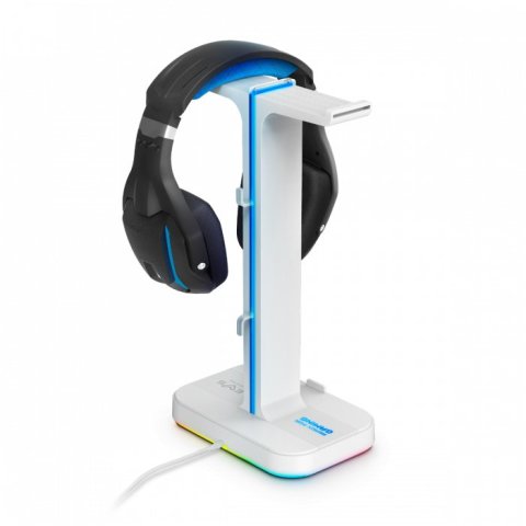 Soporte De Auriculares Gaming Energy System Esg S3 Duo Soporte Para 2 Auriculares Con Hub Usb 2p E Ilumnacion Rgb