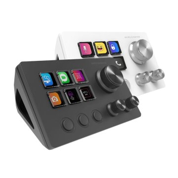 Control Deck Slim Mars Gaming Msdtwo Black 6 Teclas De Acceso Directo Lcd 3 Botones 3 Ruedas Multifuncionales Negro 2