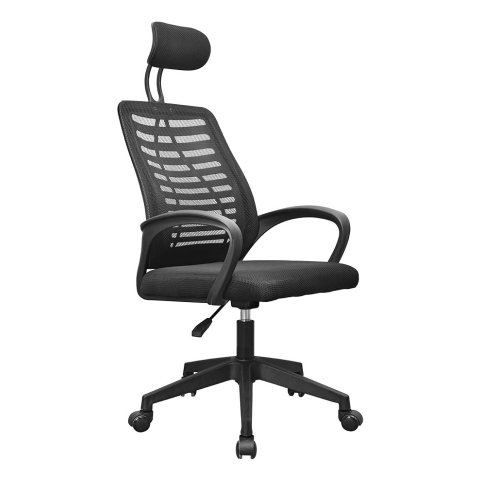 Silla Ergonomica Mars Gaming Mgcergobbk Negro Respaldo En Malla Transpirable Reposacabezas Ajustable