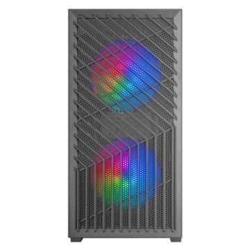 Caja Microatx Gaming Mars Gaming Mcvortex Cristal Templado Frontal Mesh Gpu 273mm 1x3.5 2x2.5 Negrofrgb
