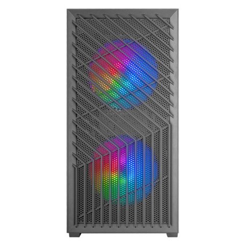 Caja Microatx Gaming Mars Gaming Mcvortex Cristal Templado Frontal Mesh Gpu 273mm 1x3.5 2x2.5 Negrofrgb