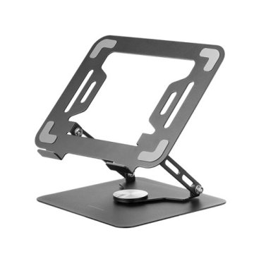 Soporte De Portatil Mars Gaming Marsn Hasta 17" Giratorio Plegable De Acero Negro